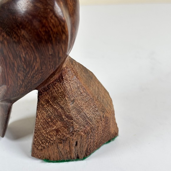 Vintage Hand Carved Ironwood Pelican Sculpture 6.5" Desert Hardwood Figurine MCM - Picture 7 of 11